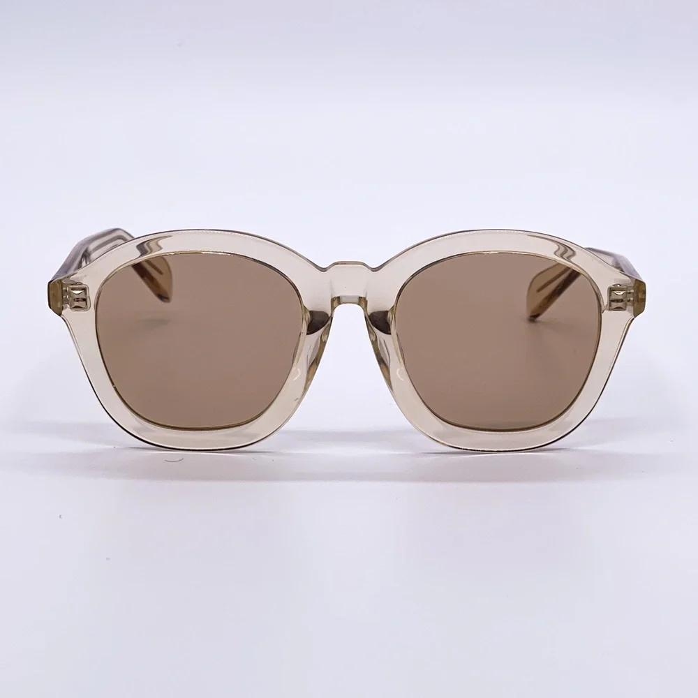 NEW CELINE SUNGLASSES CL40017F 57E BROWN CLEAR EYEWEAR CELINE - Picture 7 of 11
